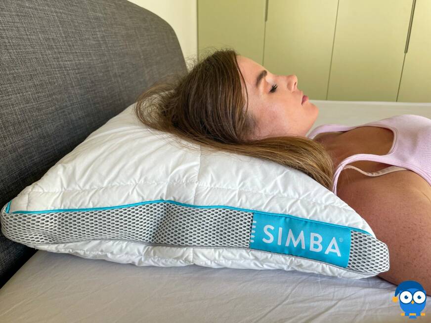 oreiller simba hybrid dormir sur le dos